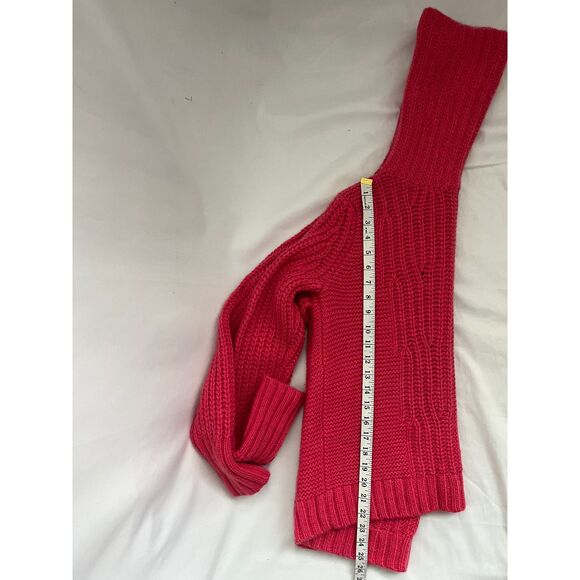 Banana Republic Merino Wool Alpaca Blend Magenta Pink Knit Turtleneck Sweater M - Picture 10 of 10